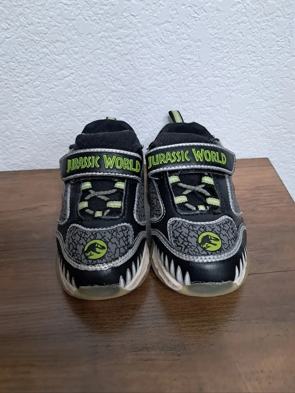 Universal Kids Black and Lime Jurassic World Sneakers